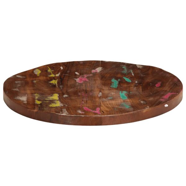 vidaXL Dessus de table &Oslash; 60x3,8 cm rond bois massif de r&eacute;cup&eacute;ration