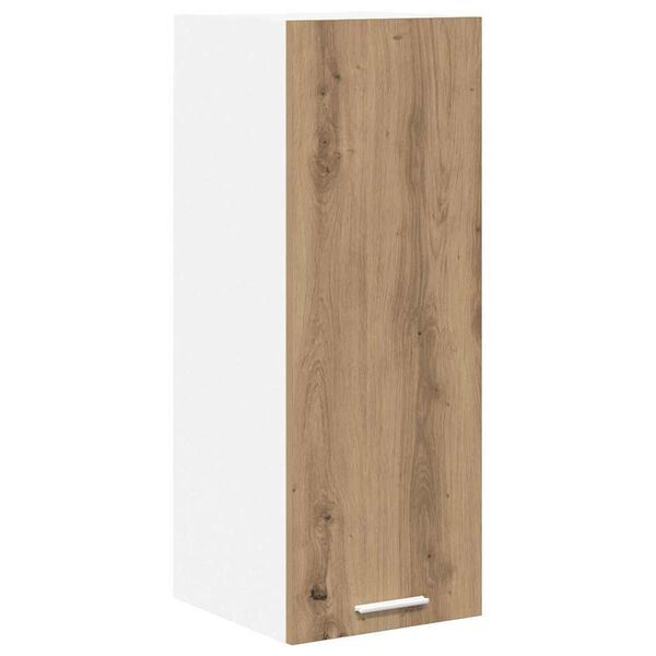 vidaXL Armoire suspendue Ch&ecirc;ne Artisan et Blanc 30 x 31 x 80 cm