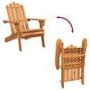 vidaXL Chaise de jardin Adirondack Bois d'acacia massif