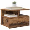 vidaXL Table de nuit flottante 2 pcs Bois ancien 40 x 31 x 28 cm