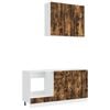 vidaXL Unit&eacute; de cuisine LUCCA 5 pc Ch&ecirc;ne fum&eacute; Bois d'ing&eacute;nierie