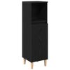 vidaXL Cabinet de Salle de Bain Ch&ecirc;ne noir 30 x 30 x 100 cm