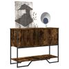 vidaXL Table console chêne fumé 100x35x74,5 cm bois d'ingénierie