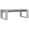 vidaXL Table basse gris b&eacute;ton 102x50x35 cm bois d'ing&eacute;nierie
