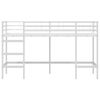 vidaXL Lit mezzanine pour enfants Blanc 99,5 x 190 cm Acier