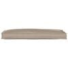 vidaXL Coussin Taupe 110 x 40 x 8 cm Tissu Oxford