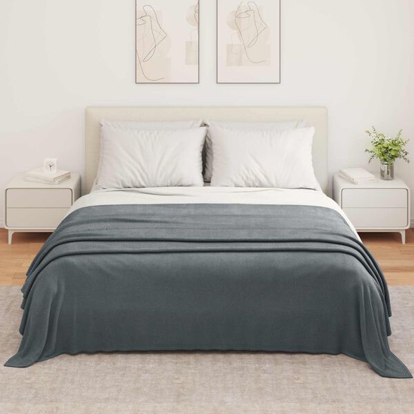 vidaXL Jet&eacute; Gris fonc&eacute; 350 x 270 cm Toison