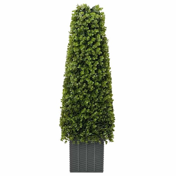 vidaXL Tour en Herbe Eucalyptus Vert 27 x 27 x 90 cm Plastique