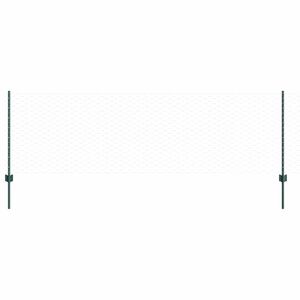vidaXL Cl&ocirc;ture hexagonale avec poteau 50 x 0,8 m Vert Maille