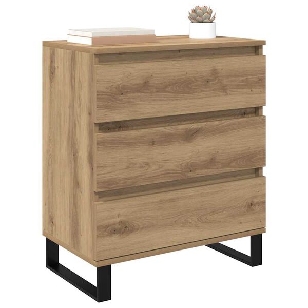 vidaXL Buffet Ch&ecirc;ne artisanal 60 x 35 x 70 cm Bois d'ing&eacute;nierie