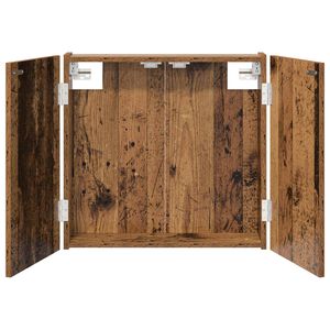 vidaXL Cabinet pour cible Bois ancien 56 x 12 x 53,5 cm