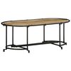 vidaXL Table basse 110x55x40 cm bois de manguier massif brut