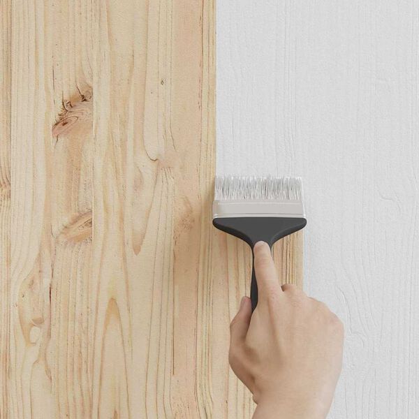 vidaXL Peinture pour bois Gris 16,5 x 16,5 x 15,9 cm Impression murale