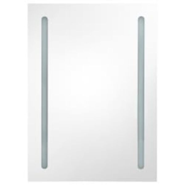 vidaXL Armoire de salle de bain à miroir LED 50x13x70 cm
