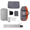 vidaXL Tente familiale tunnel 8 personnes gris et orange imperméable