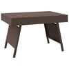 vidaXL Table d'appoint pliable marron 60x40x38 cm r&eacute;sine tress&eacute;e