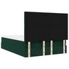 vidaXL Cadre de lit ottoman avec matelas vert fonc&eacute; 140x200 cm velours