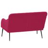 vidaXL Banc Rouge bordeaux 110x76x80 cm Velours