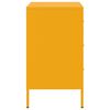 vidaXL Tables de chevet 2 pcs jaune moutarde 36x39x68 cm acier