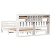 vidaXL Lit biblioth&egrave;que sans matelas blanc 180x200 cm bois pin massif