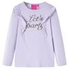 vidaXL T-shirt enfants &agrave; manches longues lilas clair 104