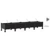 vidaXL Porte-plante de jardin avec irrigation et roues 4 pc Noir PP