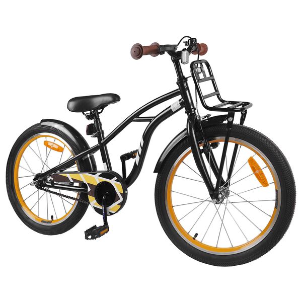 vidaXL V&eacute;lo pour Enfants 22 Pouces pour les enfants de 7 &agrave; 12 ans Noir