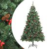 vidaXL Sapin de No&euml;l artificiel avec pommes de pin et baies 210 cm