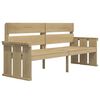 vidaXL Ensemble &agrave; manger de jardin 3 pcs Bois de pin impr&eacute;gn&eacute;