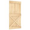 vidaXL Porte NARVIK 100x210 cm bois massif de pin