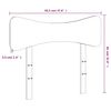 vidaXL T&ecirc;te de lit blanc 90 cm bois massif de pin