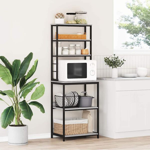 vidaXL &Eacute;tag&egrave;re de cuisine Gris Sonoma 60 x 40 x 168 cm