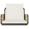 vidaXL Balancelle avec coussins 63x58x39 cm résine tressée acier