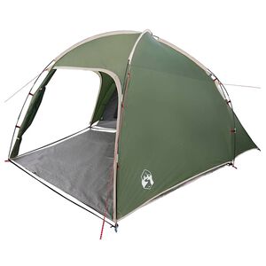 vidaXL Tente Cabane avec toit Vert 370 x 230 x 185 cm taffetas