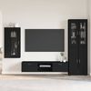 vidaXL Ensemble meuble TV avec tiroir FLORIN Noir Bois d'ing&eacute;nierie