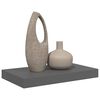 vidaXL &Eacute;tag&egrave;re murale flottante Gris brillant 40x23x3,8 cm MDF
