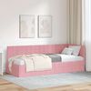 vidaXL Cadre de lit d'angle Rose 80 cm x 200 cm Velours