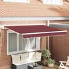 vidaXL Auvent R&eacute;tractable Bordeaux 300 x 200 cm tissu