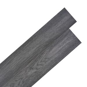 vidaXL Dalles de plancher PVC autoadh&eacute;sif 5,21 m&sup2; 2 mm noir et blanc