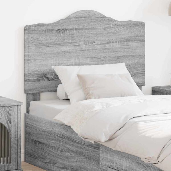 vidaXL Tête de lit Gris Sonoma 75 cm Bois d'ingénierie