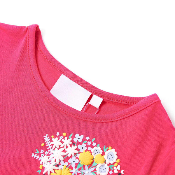T-shirt pour enfants rose vif 116