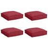 vidaXL 4 pc Bordeaux