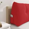 vidaXL Coussin de Dos Rouge 180 x 24 x 50 cm tissu
