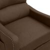 vidaXL Fauteuil électrique de massage Marron Tissu