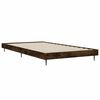 vidaXL Cadre de lit sans matelas ch&ecirc;ne fum&eacute; 90x190cm bois d'ing&eacute;nierie