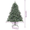 vidaXL Sapin de No&euml;l artificiel Vert 180 cm PVC, plastique et acier