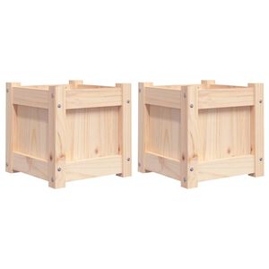 vidaXL Jardini&egrave;res 2 pcs bois de pin massif