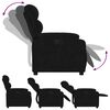 vidaXL Fauteuil inclinable électrique noir velours