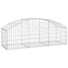 vidaXL Panier de gabions arqué 150x50x40/60 cm Fer galvanisé