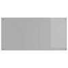 vidaXL Protection de cuisine Gris clair 120 x 60 x 0,6 cm verre tremp&eacute;